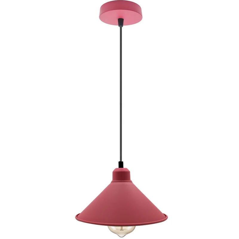 Hängelampe kristall Kronleuchter Kegel Schatten rosa Farbe pendelleuchten~1769