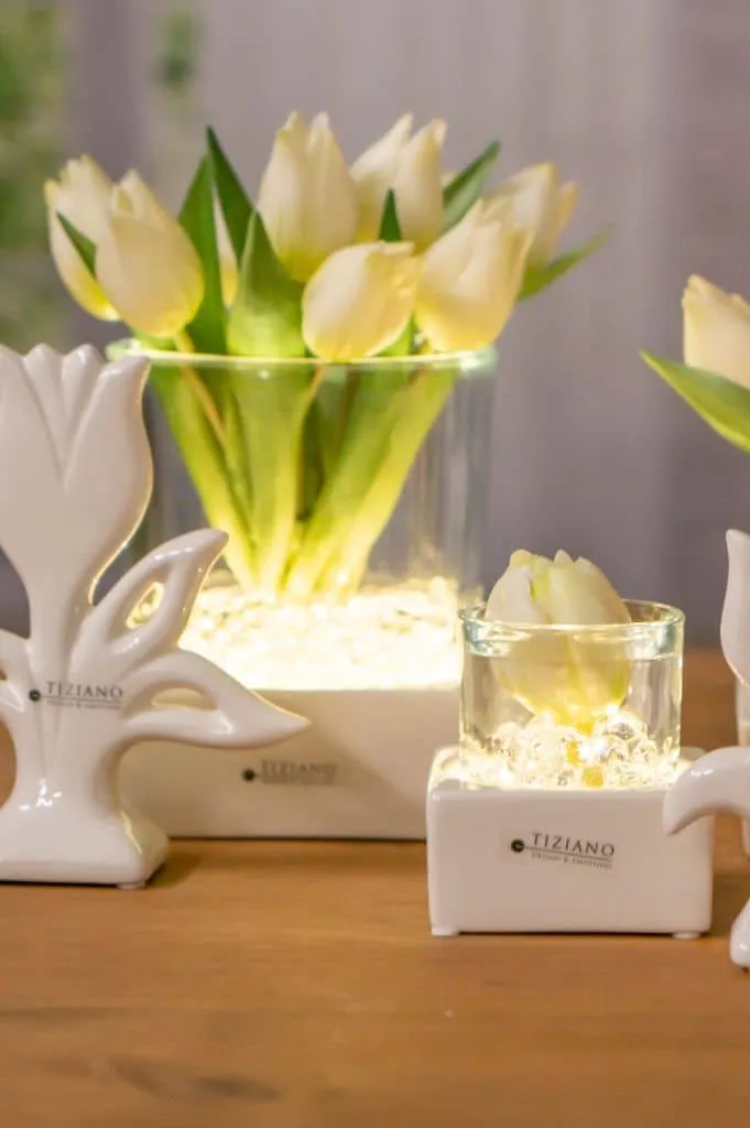 Tischlicht Mantova LED weiß-creme
