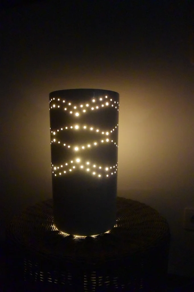 Lampe Lichtsäule Separio weiß-creme