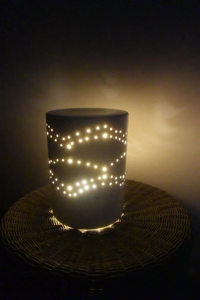 Lampe Lichtsäule Separio weiß-creme