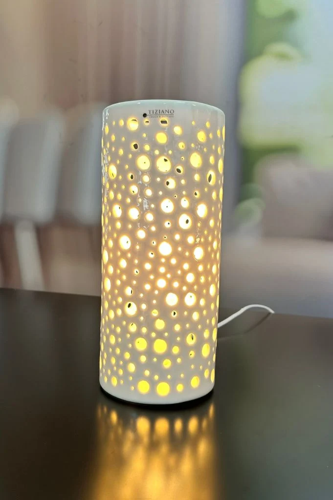 Lampe Salvati weiß-creme