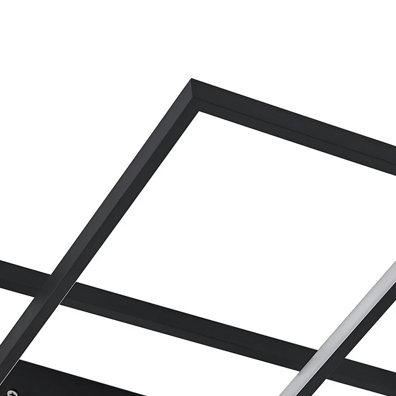 B-Ware Lindby Deckenleuchte Zimmerlampe LED Tetson dimmbar Schwarz Metall Beleuchtung