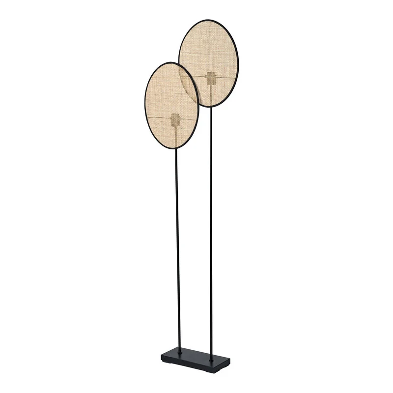 B-Ware OSRAM Stehleuchte Stehlampe Rattan Dandelion E27 LED Innenbereich Braun Beige408