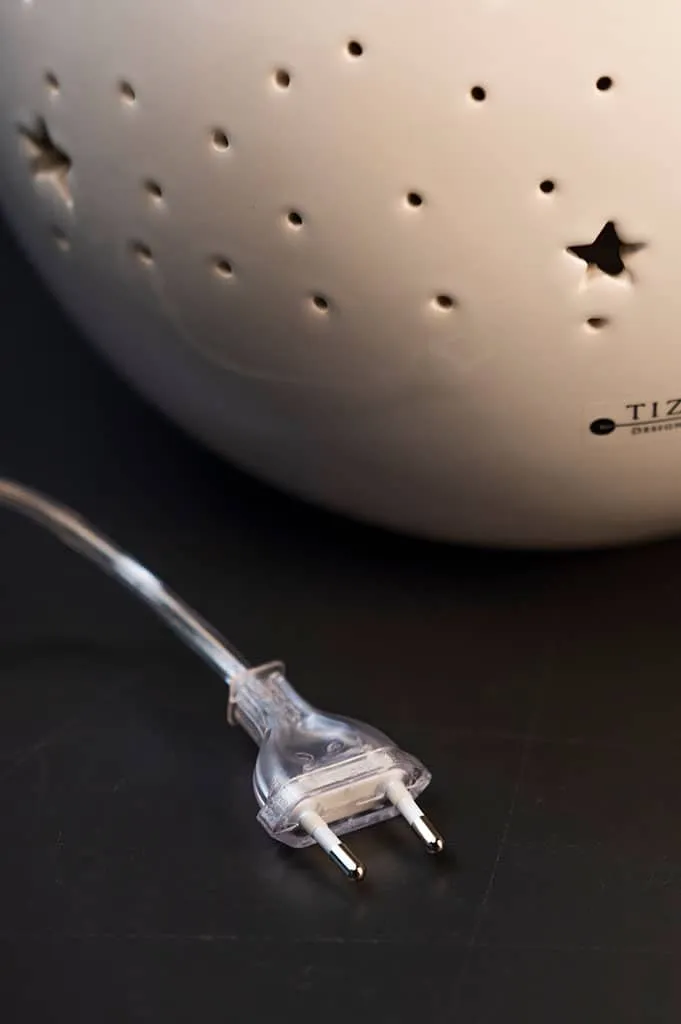 Lampe Padova mit Sternen weiß-creme