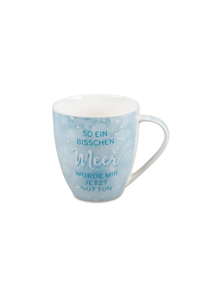 Trinkbecher mit Schrift So ein bisschen Meer...