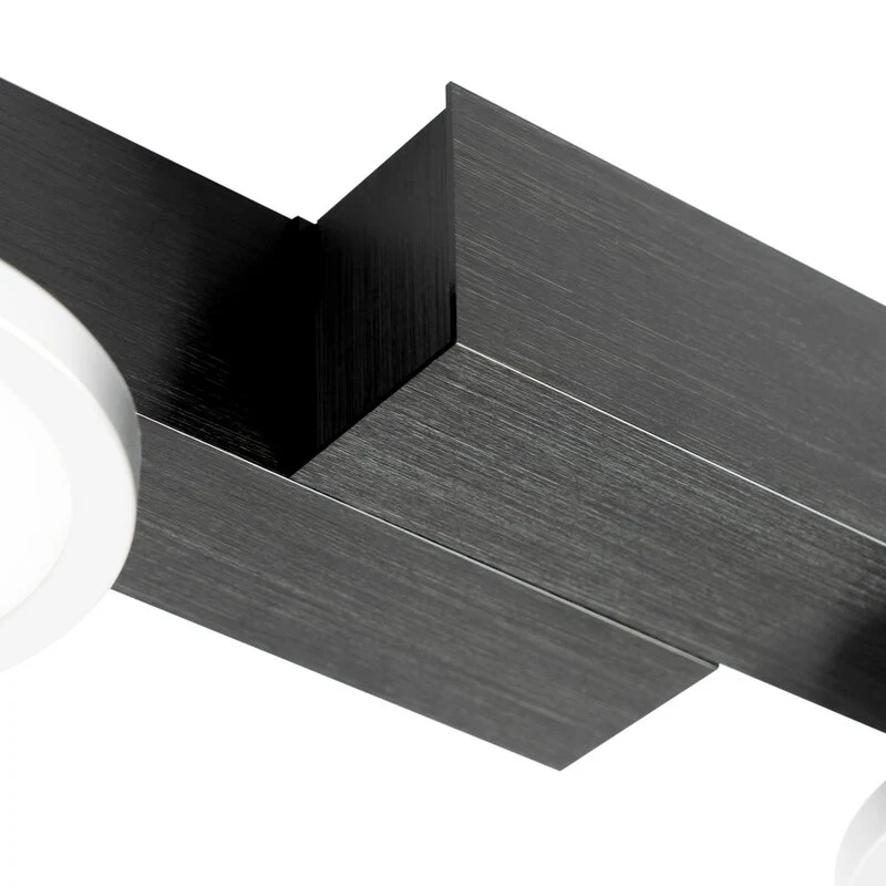 B-Ware Lucande Kellino Deckenleuchte Deckenlampe Deckenlicht Leuchte 6-flammig schwarz