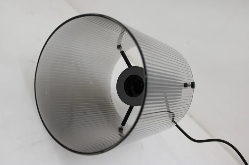 B-Ware Brilliant Riffelini Hängelampe Pendelleuchte Glas rauchgrau Designer Lampe