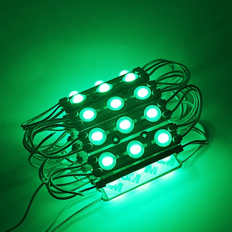 10x LED Module 12V Grün IP65 Ideal für Werbeschilder ~1749