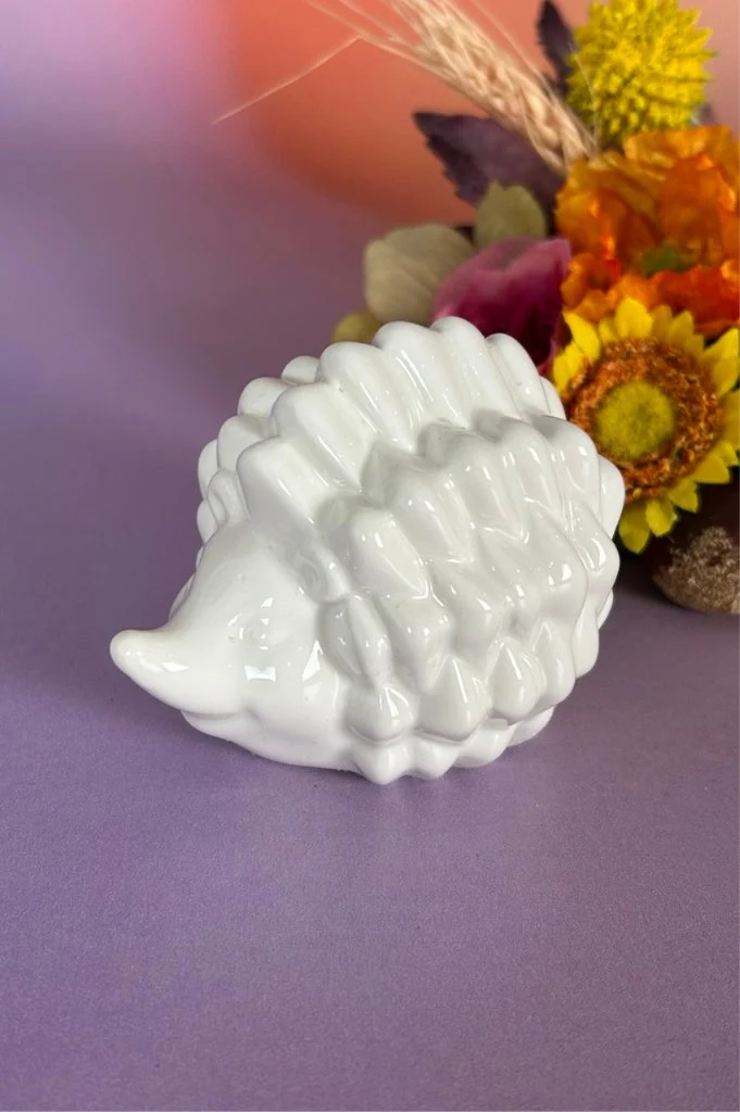 Deko Mini Figur Igel Max weiß-creme