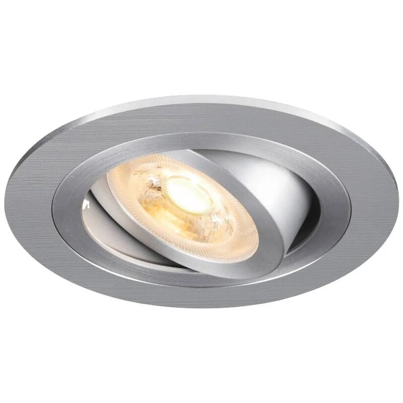 B-Ware SLV 1007376 NEW TRIA 75 LED Einbauleuchte Downlight Aluminium rund dimmbar
