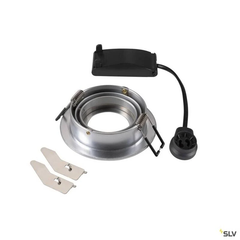 B-Ware SLV 1007376 NEW TRIA 75 LED Einbauleuchte Downlight Aluminium rund dimmbar