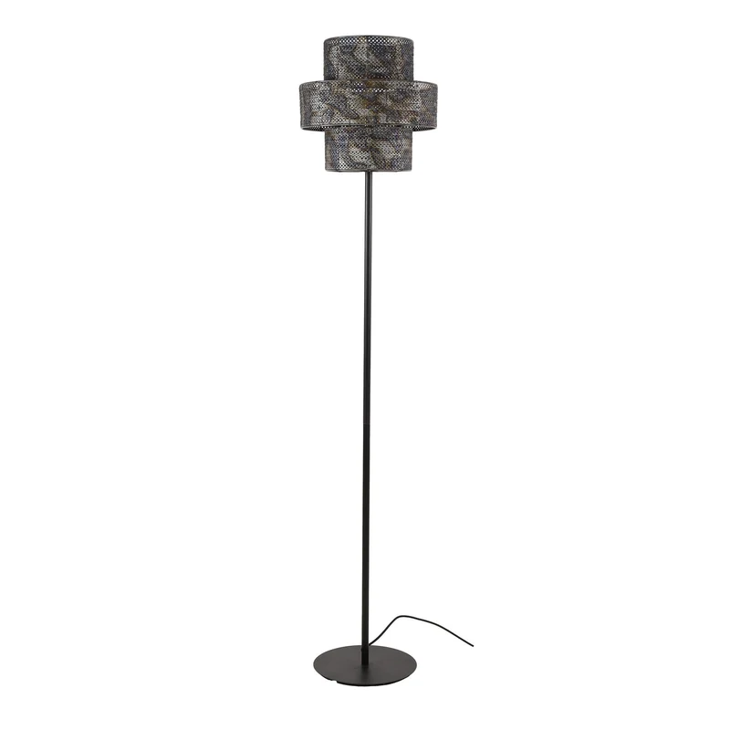 B-Ware Zijlstra Stehleuchte Lantern Stehlampe schwarz brüniert Metall Höhe 165 cm580