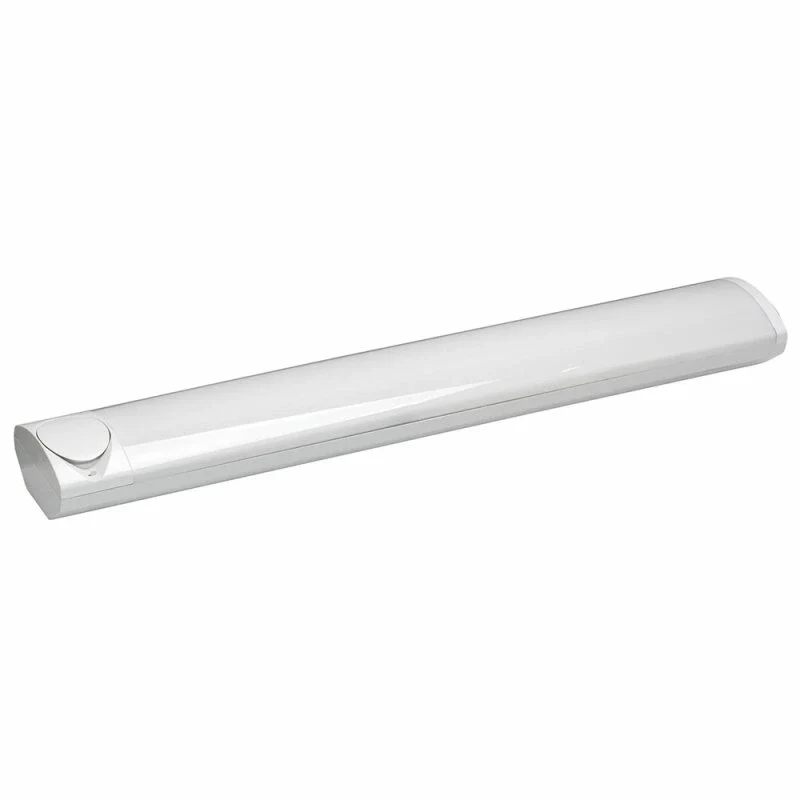 Spiegelleuchte Bad mit Steckdose & Schalter – 60 cm T5 Lichtleiste Badleuchte