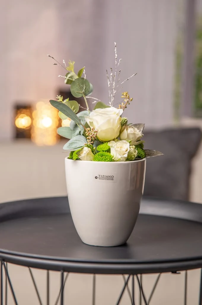 Kübel Primagera creme-weiß