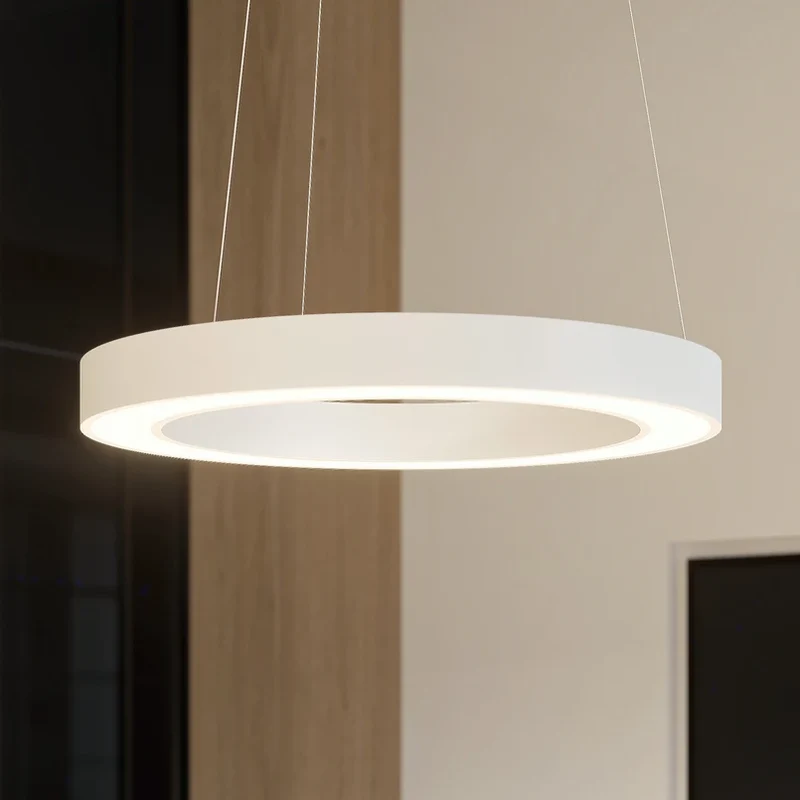 B-Ware Arcchio LED Pendelleuchte Sharelyn Hängelampe weiß Ring CCT Aluminium 80 cm