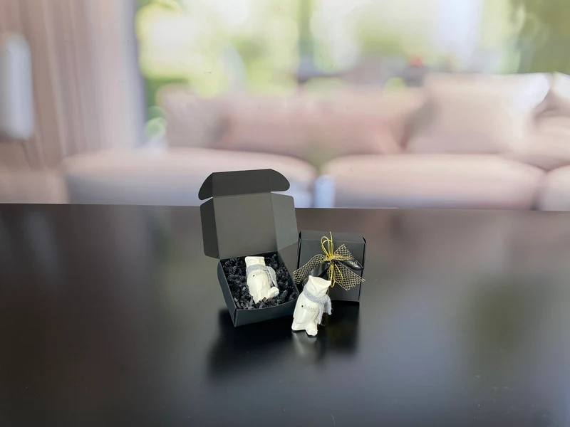 Geschenkbox S mit Deko Eule Bruneta