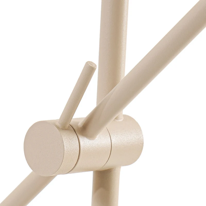 B-Ware Lindby Stehleuchte Vilo LED Lampe beweglich 153cm beige Metall für Wohnräume