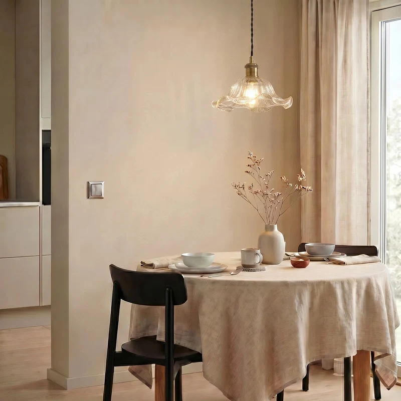 B-Ware Lindby Pendelleuchte Hängeleuchte Ludowika LED Lampe Leuchte E27 transparent