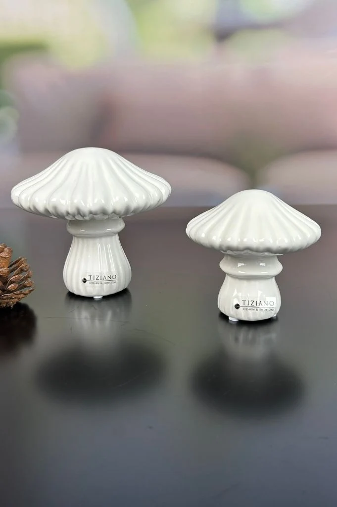 Deko Pilz Ostuni geriffelt