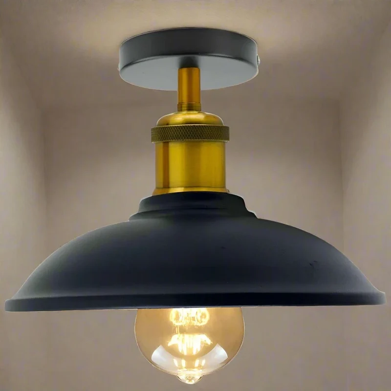 Schwarz Metal Deckenpendelleuchte innen wandleuchtefür Wohnzimmer ~1596