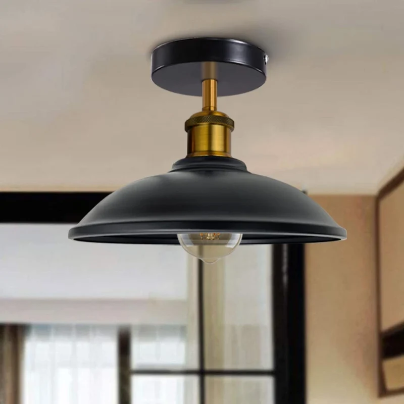Schwarz Metal Deckenpendelleuchte innen wandleuchtefür Wohnzimmer ~1596