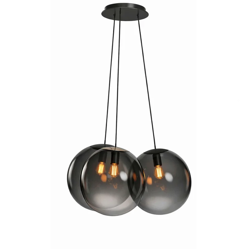 s.luce Orb Cluster Glas-Hängelampe 3-flammig 3x20cm