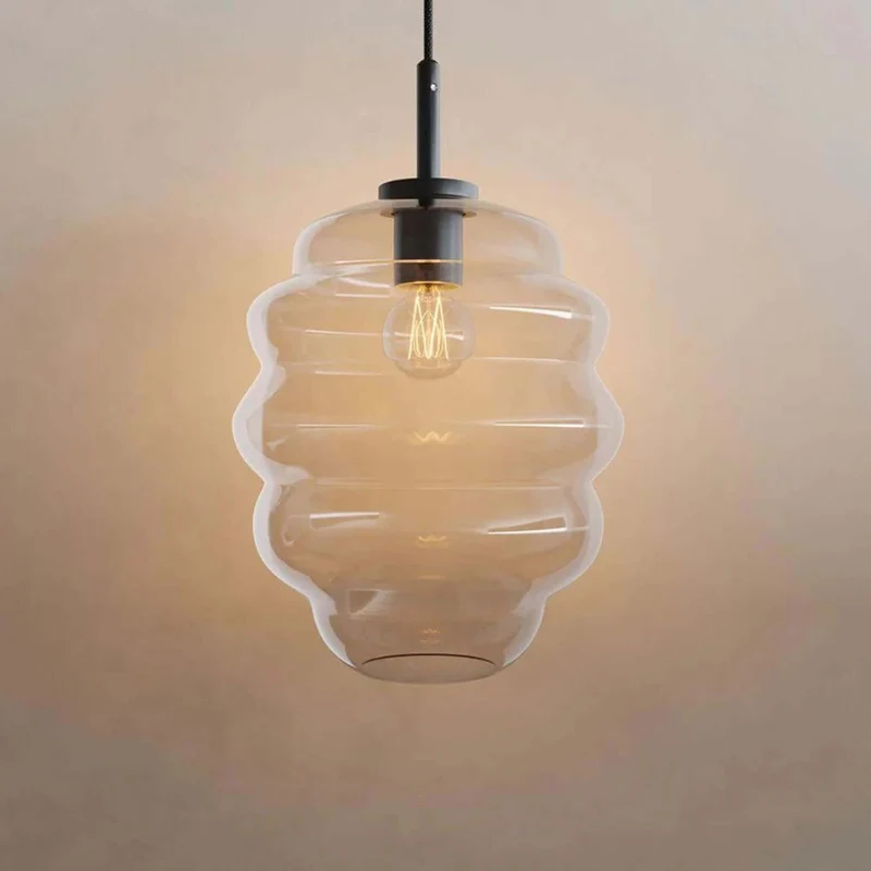 s.luce Echos Cluster Glas-Pendelleuchte 7-flammig 7x25cm