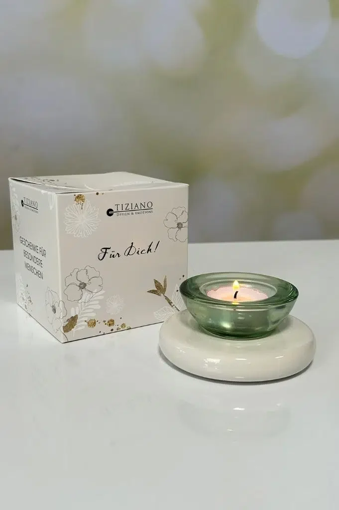 Würfelbox Für Dich Lumina mit Glas Trixy grün