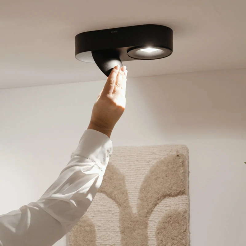 s.luce Santa Duo LED-Deckenleuchte schwenkbar 2-flammig