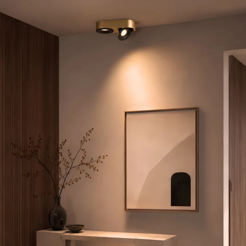 s.luce Santa Duo LED-Deckenleuchte schwenkbar 2-flammig