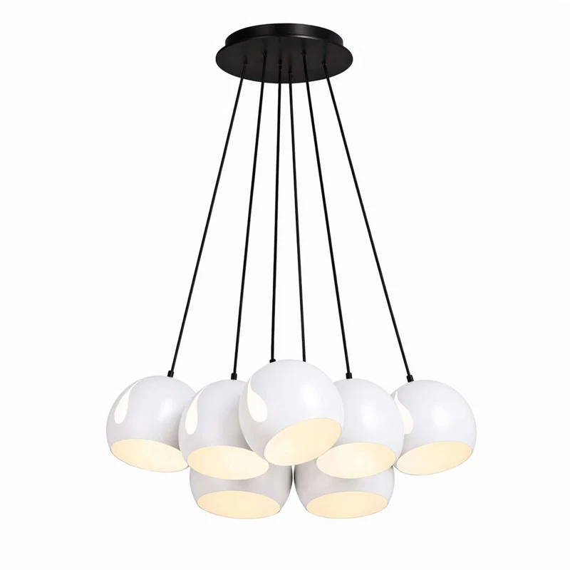 s.luce Ball Cluster Mehrfach-Pendelleuchte Cluster 7-flammig 7x20cm