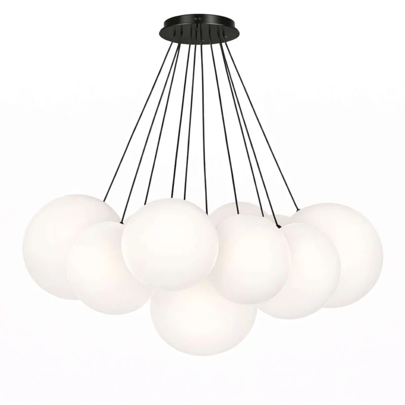 s.luce Orb Cluster Glas-Pendelampe 13-flammig 13x30cm