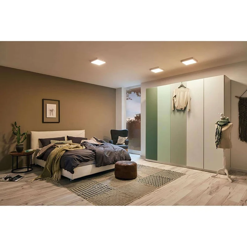 LED Panel Deckenleuchte Carpo Dim-to-Warm Ø 17cm Weiß