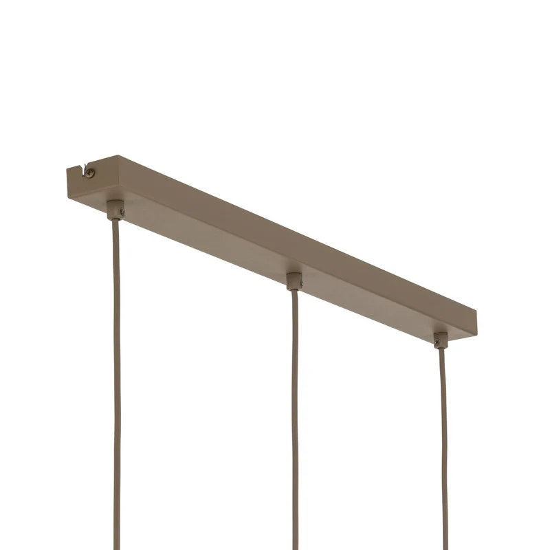 B-Ware Hängelampe Sool LED Pendelleuchte dimmbar beige matt 3-flammig Metall E27 65cm