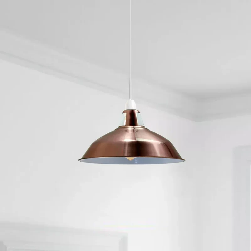 Industrieller Deckenlampenschirm aus Metall | Kupfer | Betoneffekt~ 1719