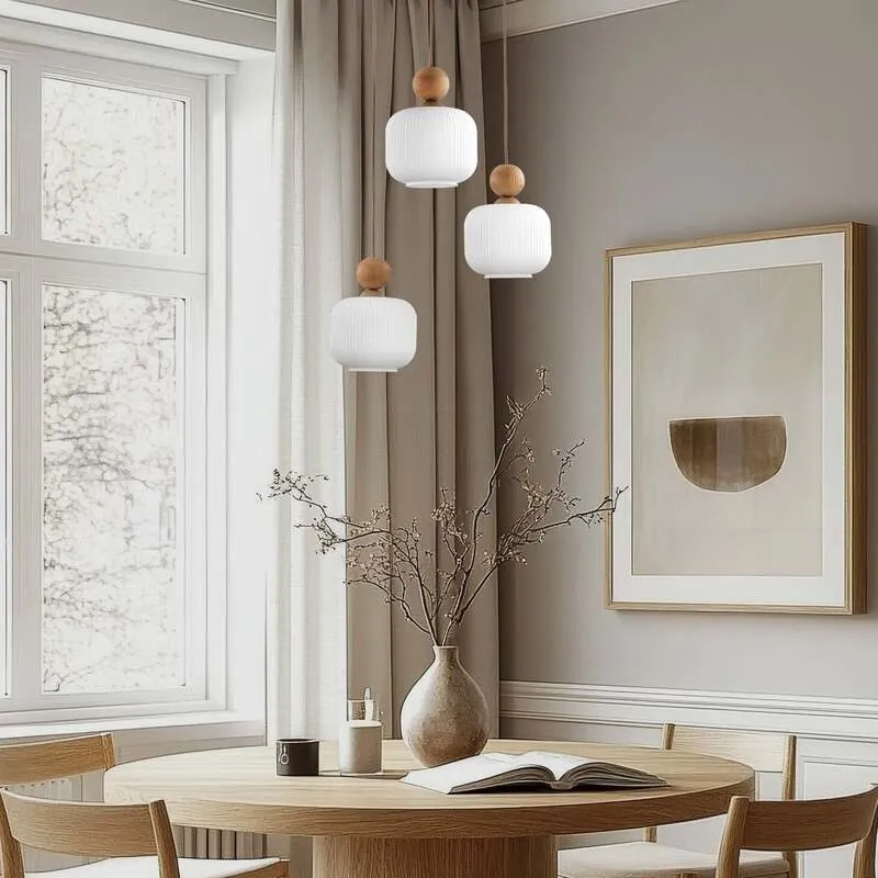B-Ware TK Lighting Pendelleuchte Ballo 3-flammig LED Hängelampe dimmbar weiß Ø35cm