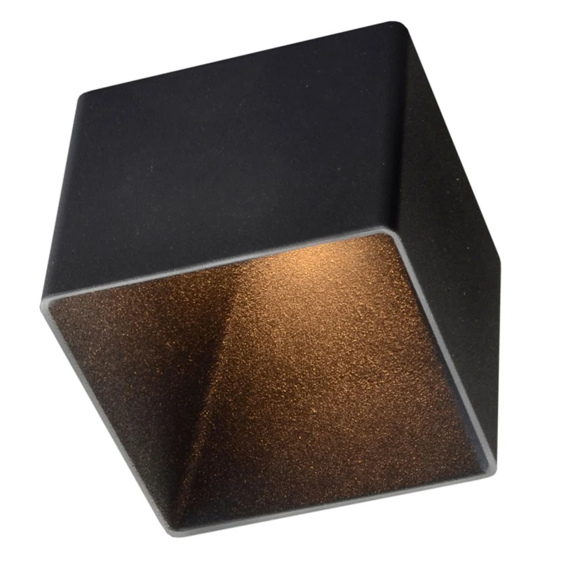 B-Ware The Light Group Einbaulampe Blocky LED dimmbar IP54 schwarz 3000K 400 Lumen
