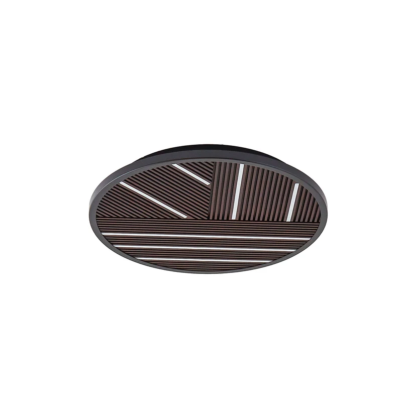 B-Ware Lucande Deckenlampe Leuchte Orven LED dimmbar Holz schwarz Ø50cm 3000K 1140lm