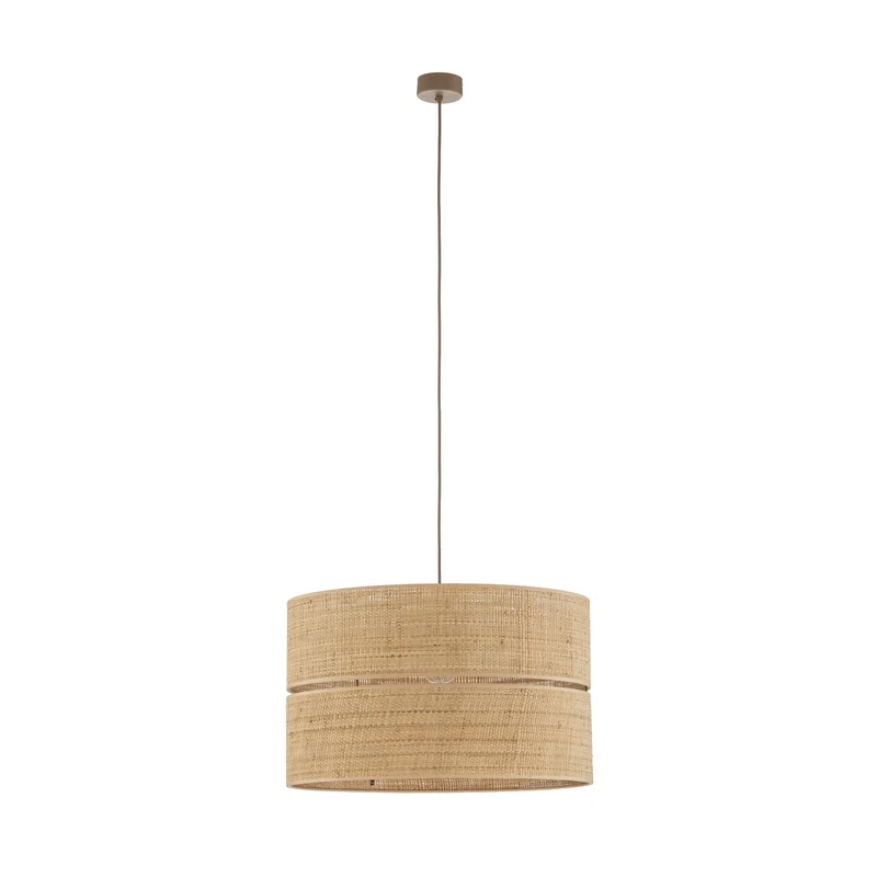 B-Ware TK Lighting Hängeleuchte Calma 1-flammig LED Pendelleuchte dimmbar Bast Leuchte