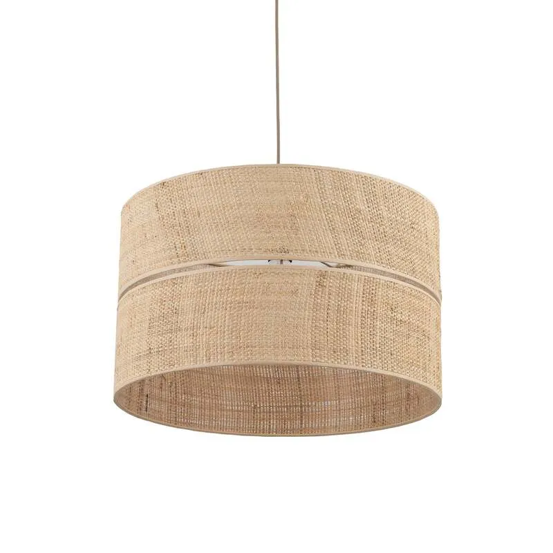 B-Ware TK Lighting Hängeleuchte Calma 1-flammig LED Pendelleuchte dimmbar Bast Leuchte