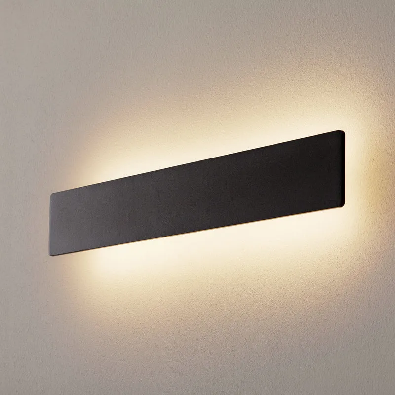 B-Ware Ideal Lux Wandleuchte Zig Zag LED Lampe Aluminium schwarz 53cm warmweiß 2100lm