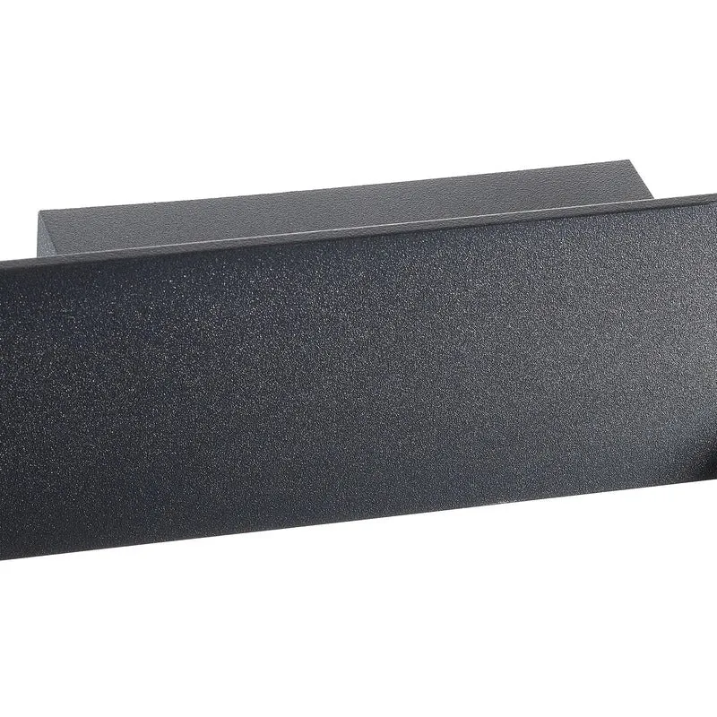 B-Ware Ideal Lux Wandleuchte Zig Zag LED Lampe Aluminium schwarz 53cm warmweiß 2100lm