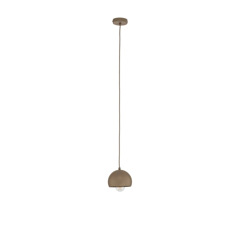 B-Ware Hängeleuchte Sool LED Pendelleuchte dimmbar beige matt Stahl Ø15cm 1-flammig