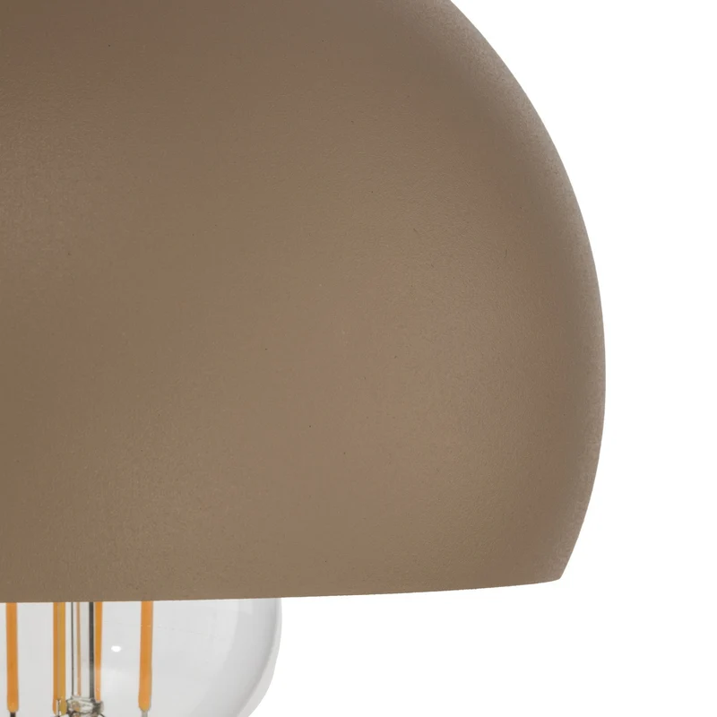 B-Ware Hängeleuchte Sool LED Pendelleuchte dimmbar beige matt Stahl Ø15cm 1-flammig