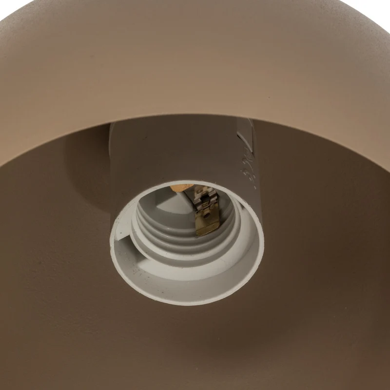 B-Ware Hängeleuchte Sool LED Pendelleuchte dimmbar beige matt Stahl Ø15cm 1-flammig