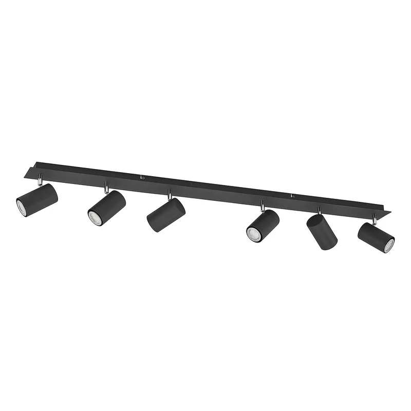 B-Ware Lindby Deckenstrahler Joffrey LED Strahler 6-flg dimmbar schwarz 116cm IP20
