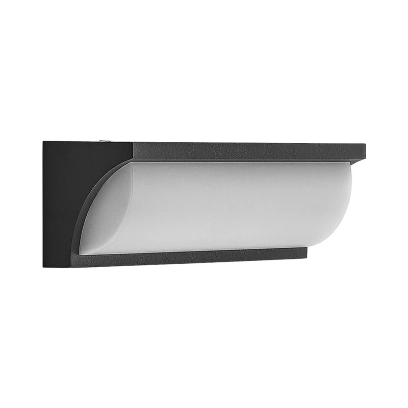B-Ware Lucande Außenwandleuchte Aune LED Gartenlampe Wandleuchte anthrazit IP65 815lm