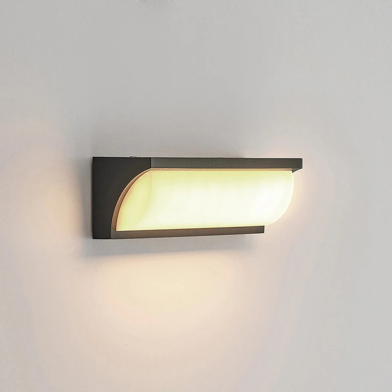 B-Ware Lucande Außenwandleuchte Aune LED Gartenlampe Wandleuchte anthrazit IP65 815lm