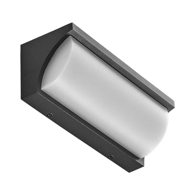 B-Ware Lucande Außenwandleuchte Aune LED Gartenlampe Wandleuchte anthrazit IP65 815lm