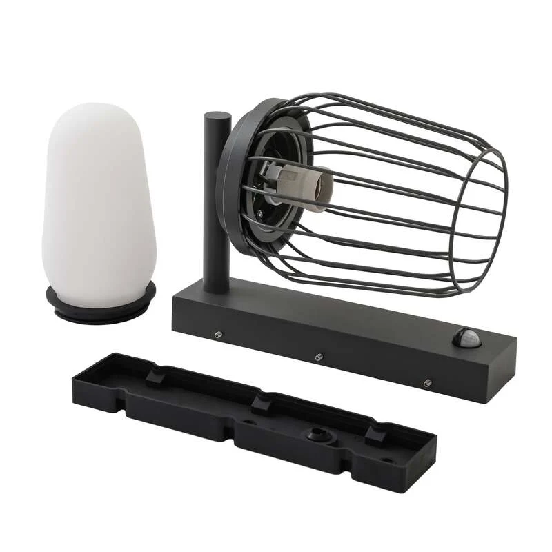 B-Ware Lucande Außenwandleuchte Chandan LED Gartenleuchte anthrazit dimmbar IP44 30cm